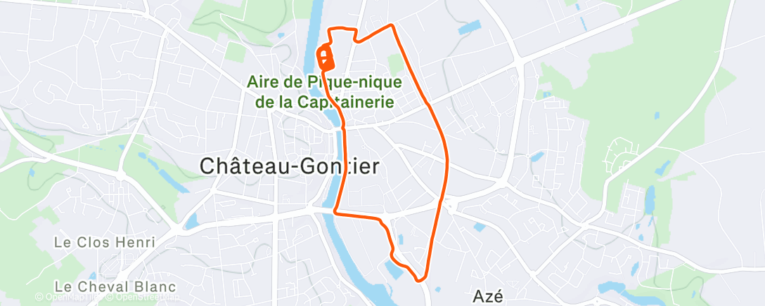 Map of the activity, Séance VMA 🏟️