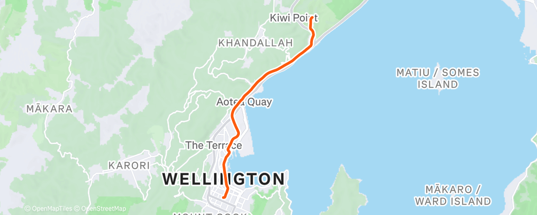 Map of the activity, Morning Ride