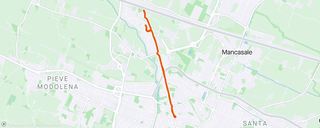 Mappa dell'attività Camminata mattutina