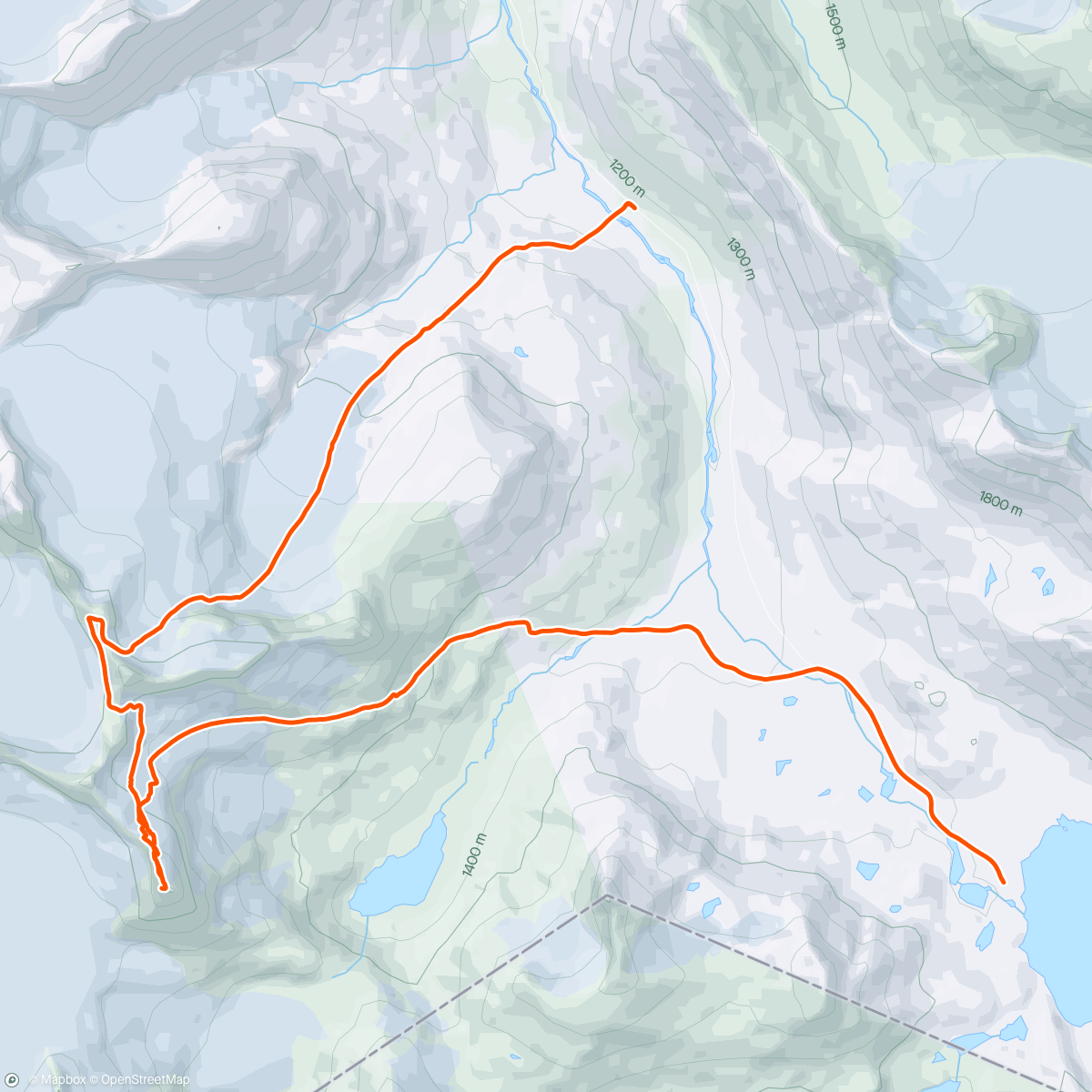 Map of the activity, Storebjørn i ellevilt vær ☀️