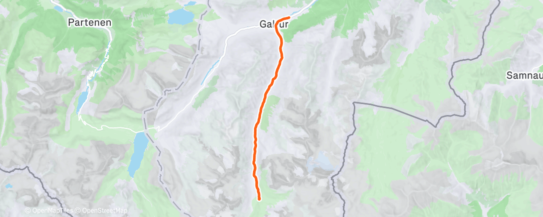 Карта физической активности (Jamtalhütte)