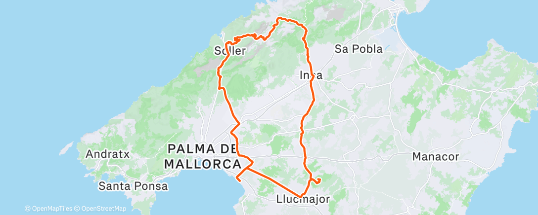 Map of the activity, Morning Ride