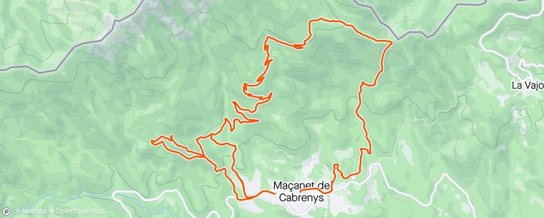 Map of the activity, Bicicleta eléctrica a la hora del almuerzo