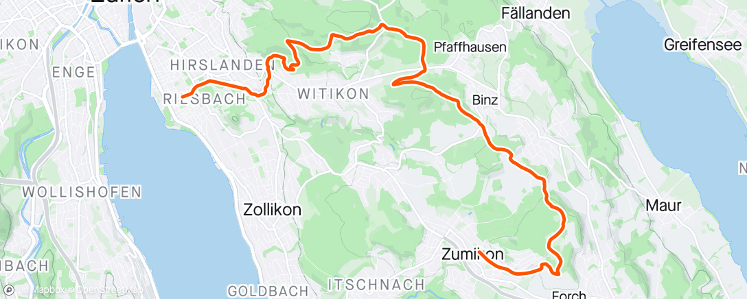 Map of the activity, Mountainbike-Fahrt am Morgen