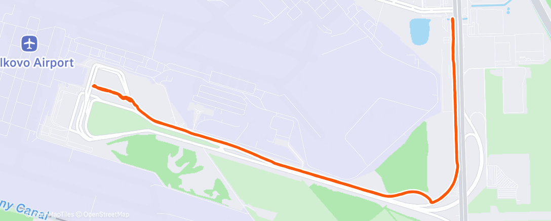 Карта физической активности (Afternoon Run)