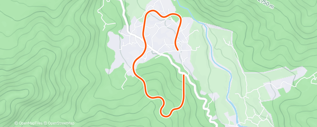 Карта физической активности (MyWhoosh - Paro City)