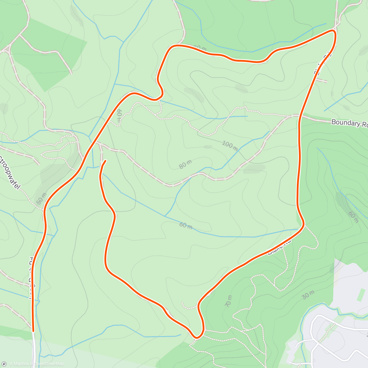 Map of the activity, Struggling a bit with niggly knees