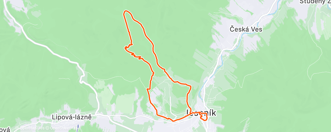 Карта физической активности (Afternoon Run)