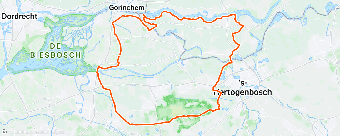 Map of the activity, Morning Ride