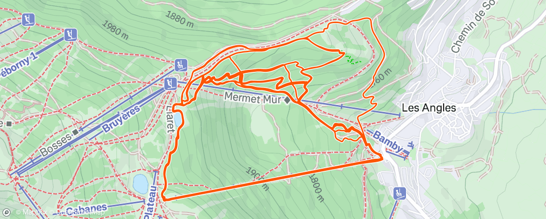 Map of the activity, Bike park 🔥