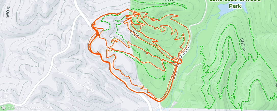 Mapa de la actividad (Friday Afternoon Cycle)