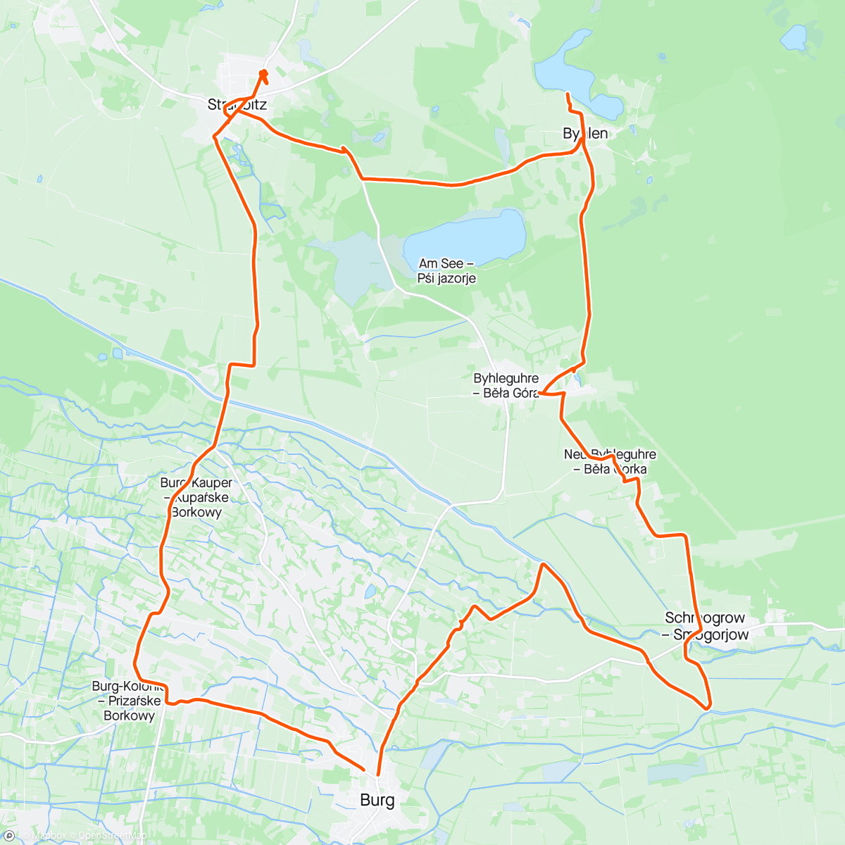 Map of the activity, Burger Runde