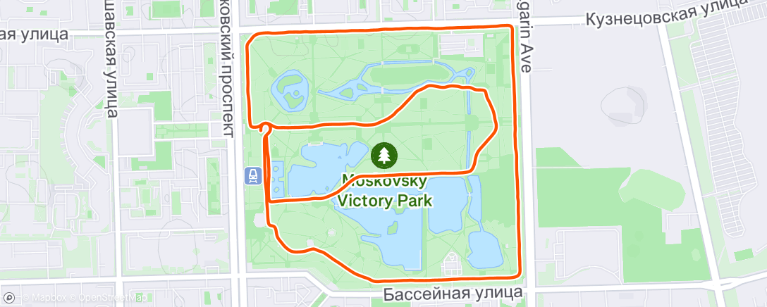 Map of the activity, Утренний забег