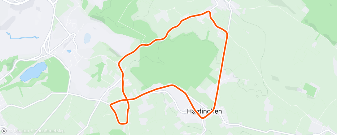 Map of the activity, Lunch Run