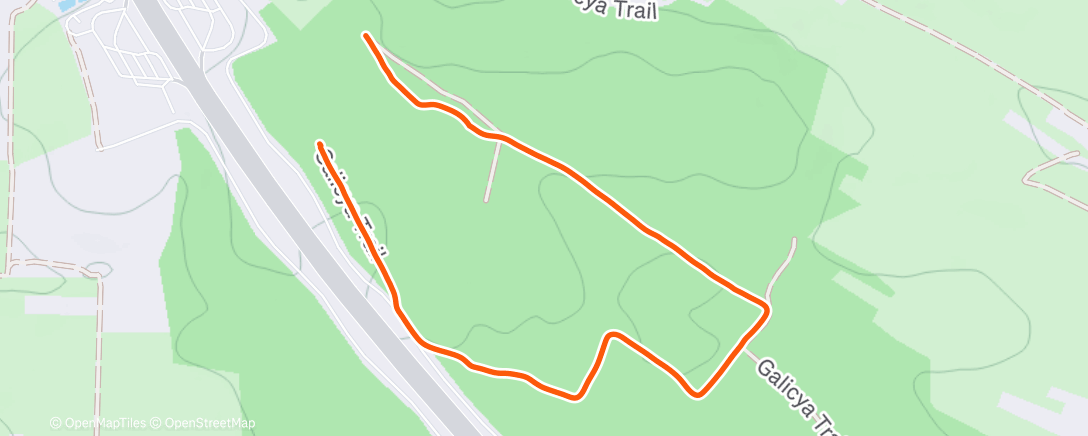 Map of the activity, Afternoon Walk