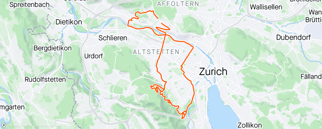 Mappa dell'attività Mountainbike-Fahrt zur Mittagszeit