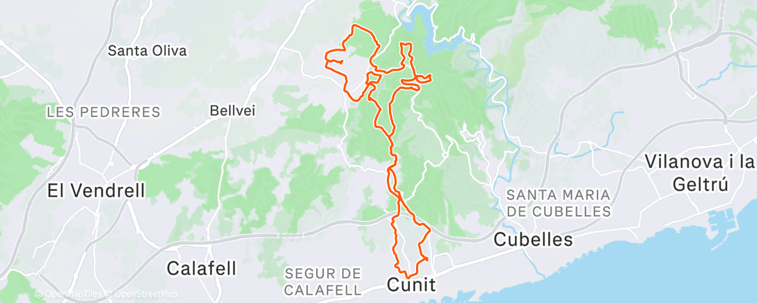 Map of the activity, Morning E-Mountain Bike Ride