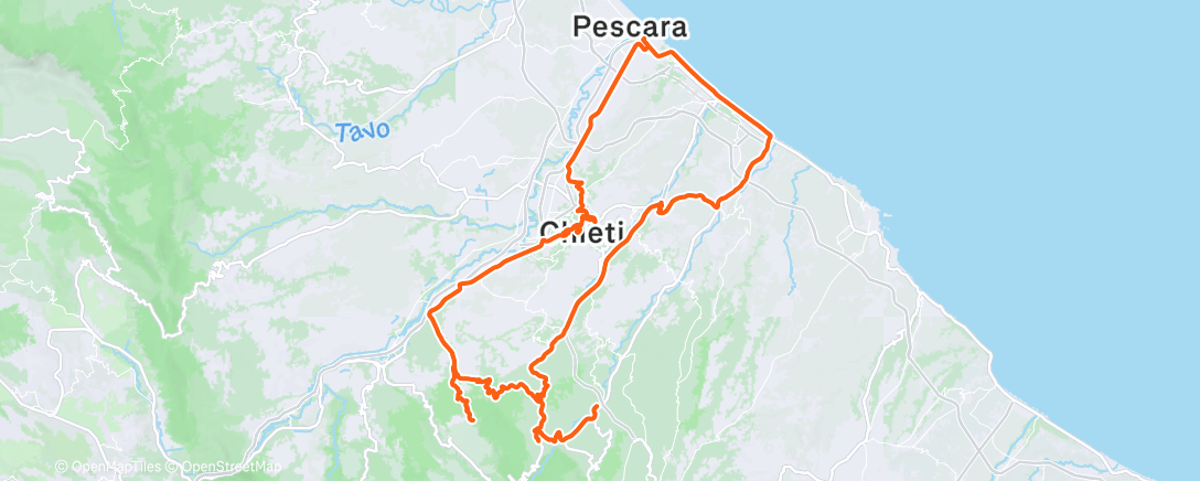 Map of the activity, Cicco