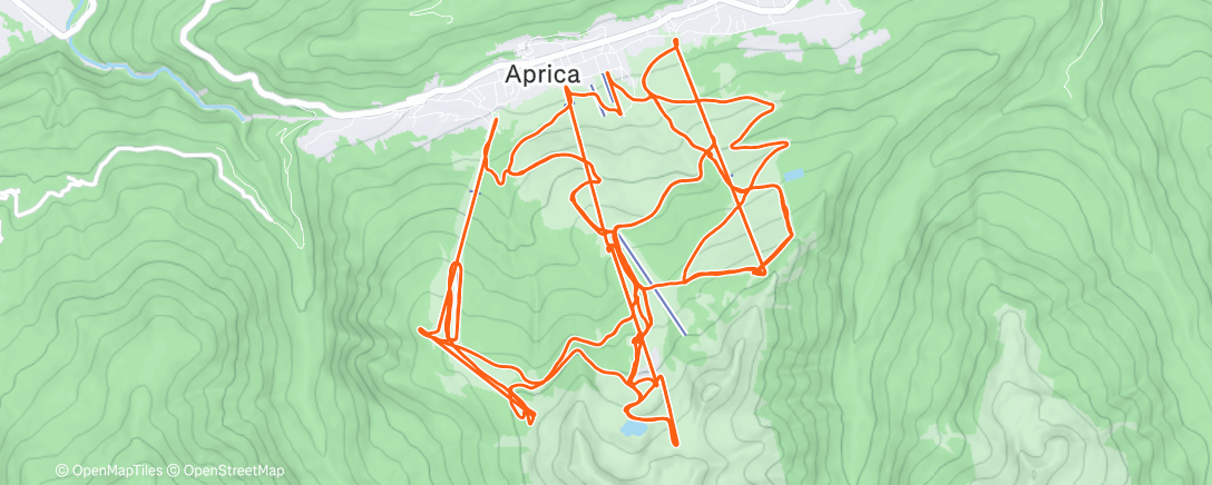 Карта физической активности (Morning Alpine Ski)
