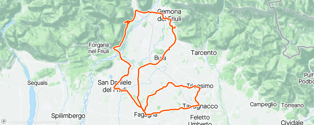 Map of the activity, Giretto domenicale!