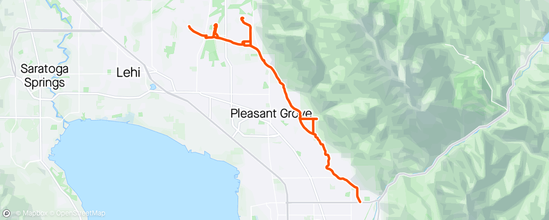 Map of the activity, Ride with Jess plus some