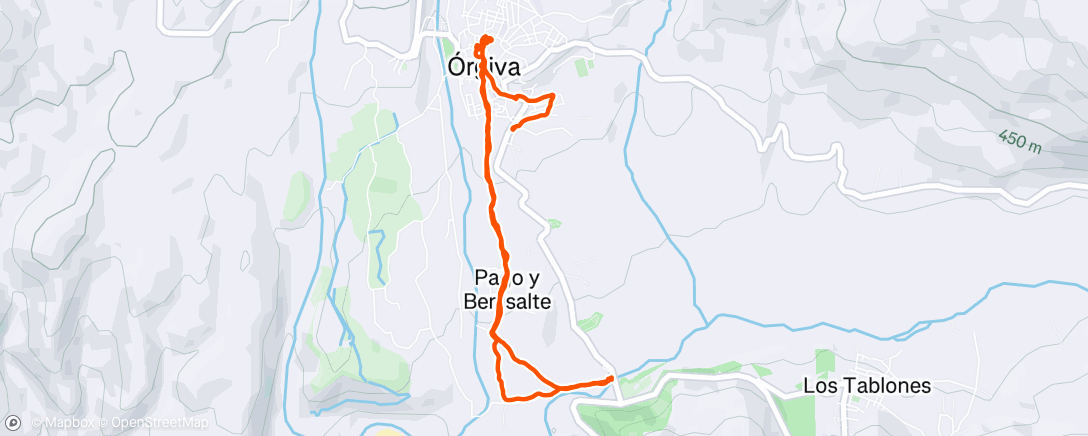 Map of the activity, Night Walk