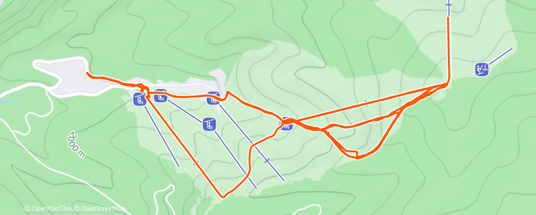 Map of the activity, Afternoon Alpine Ski