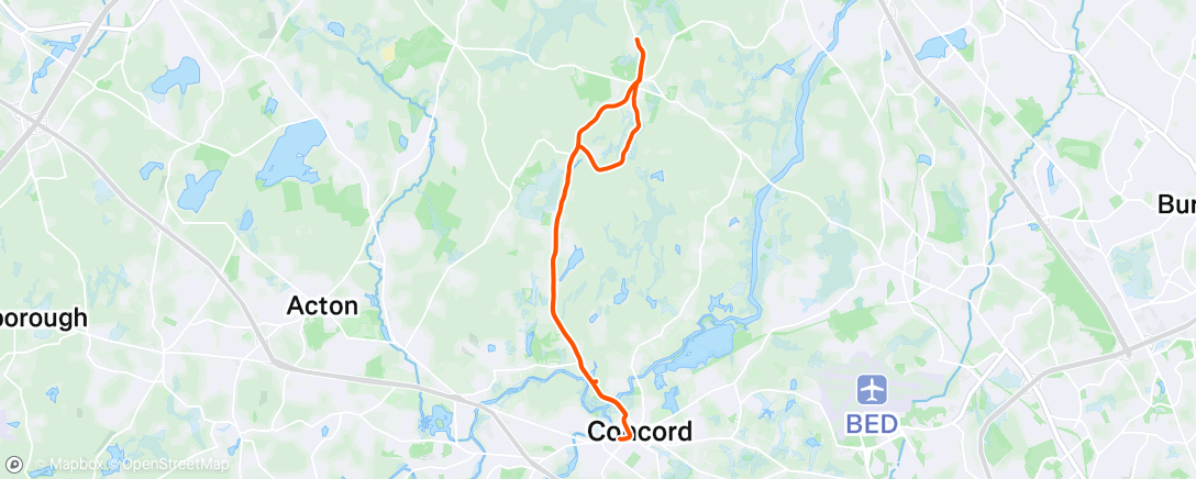 Map of the activity, PM Commuting