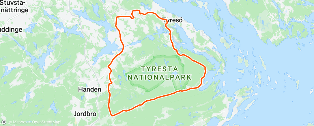 Map of the activity, Morning Ride