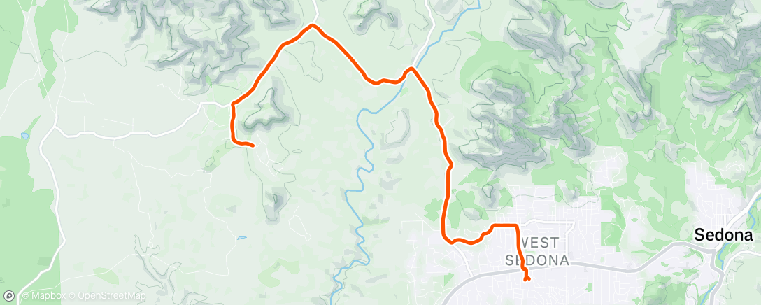 Map of the activity, Aerie return