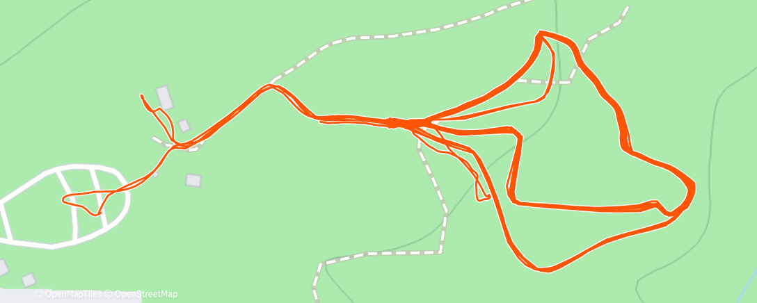 Map of the activity, Lunch Mountain Bike Ride