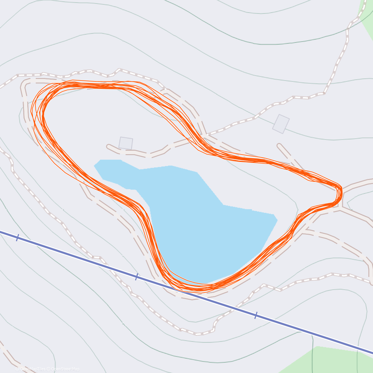 Map of the activity, Tauplitzalm🇦🇹 #3 - trocha soupaží po 4h na sjezdovkách