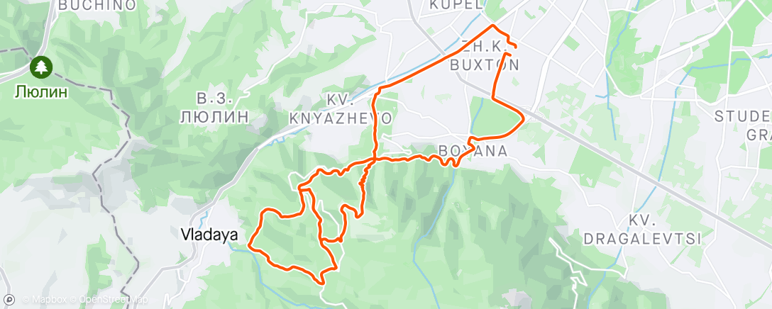 Mapa de la actividad (Afternoon Mountain Bike Ride)