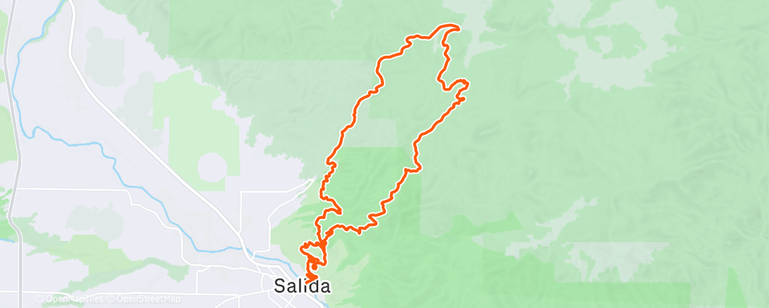 Map of the activity, Morning Trail Run