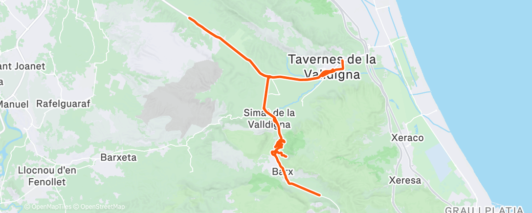 Карта физической активности (Lunch Ride)