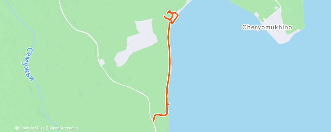 Map of the activity, Lunch Walk