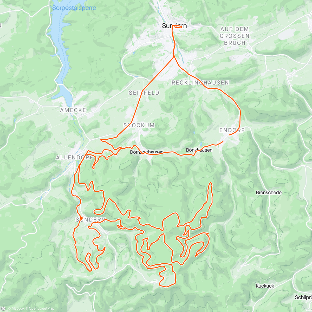 Map of the activity, SKS Marathon