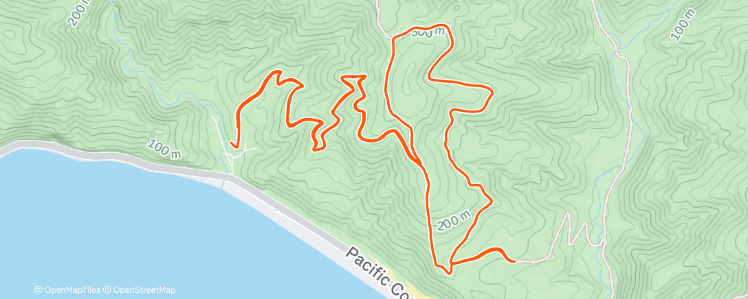 Map of the activity, Morning Trail Run