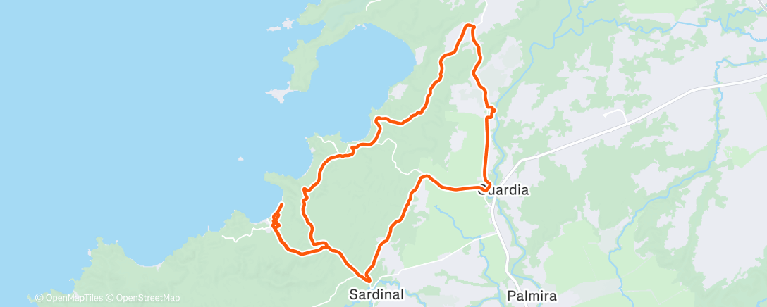 Map of the activity, Barco Quebrado