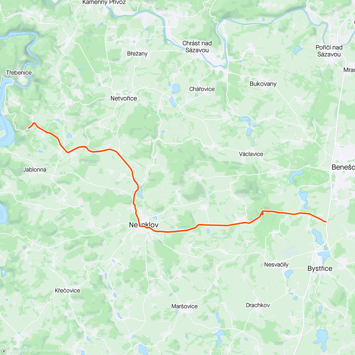 Map of the activity, První pasení kozy a test volantu