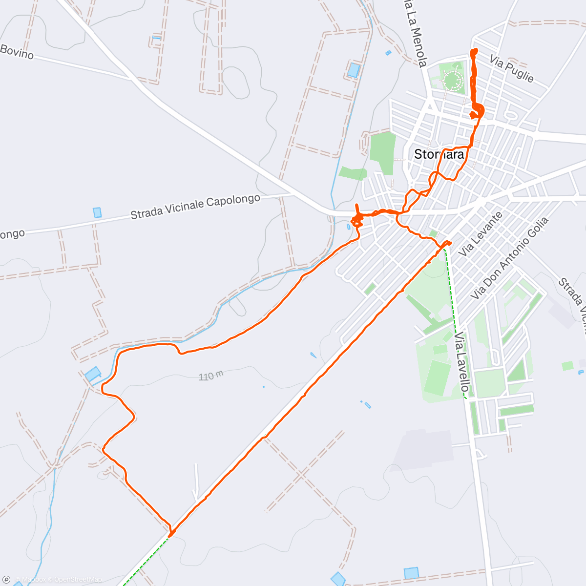 Mappa dell'attività Relaxando per i Tratturi