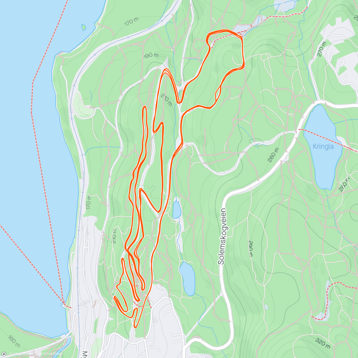 Map of the activity, Rye rundbane 🥇