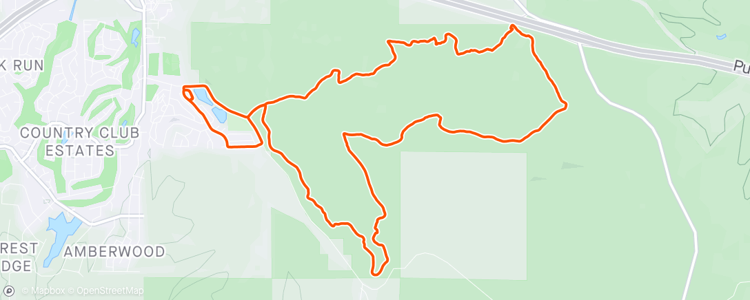 Map of the activity, Campbell Mesa Ride