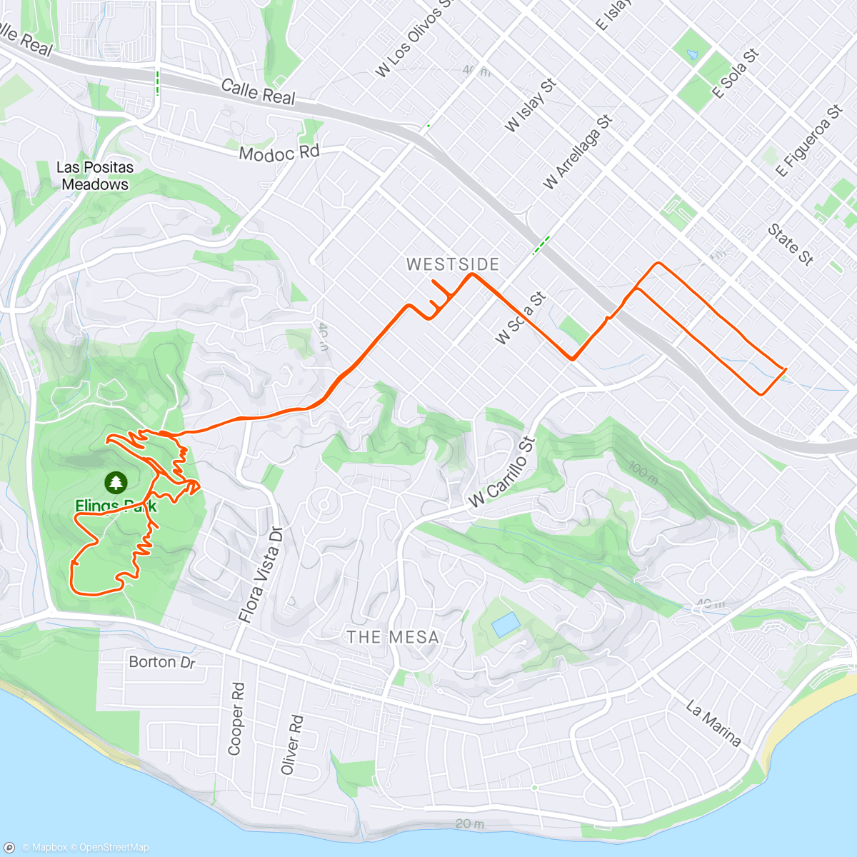 Map of the activity, SB Quickie