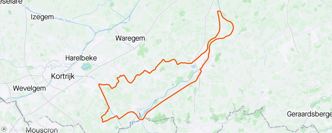 Map of the activity, Gavere