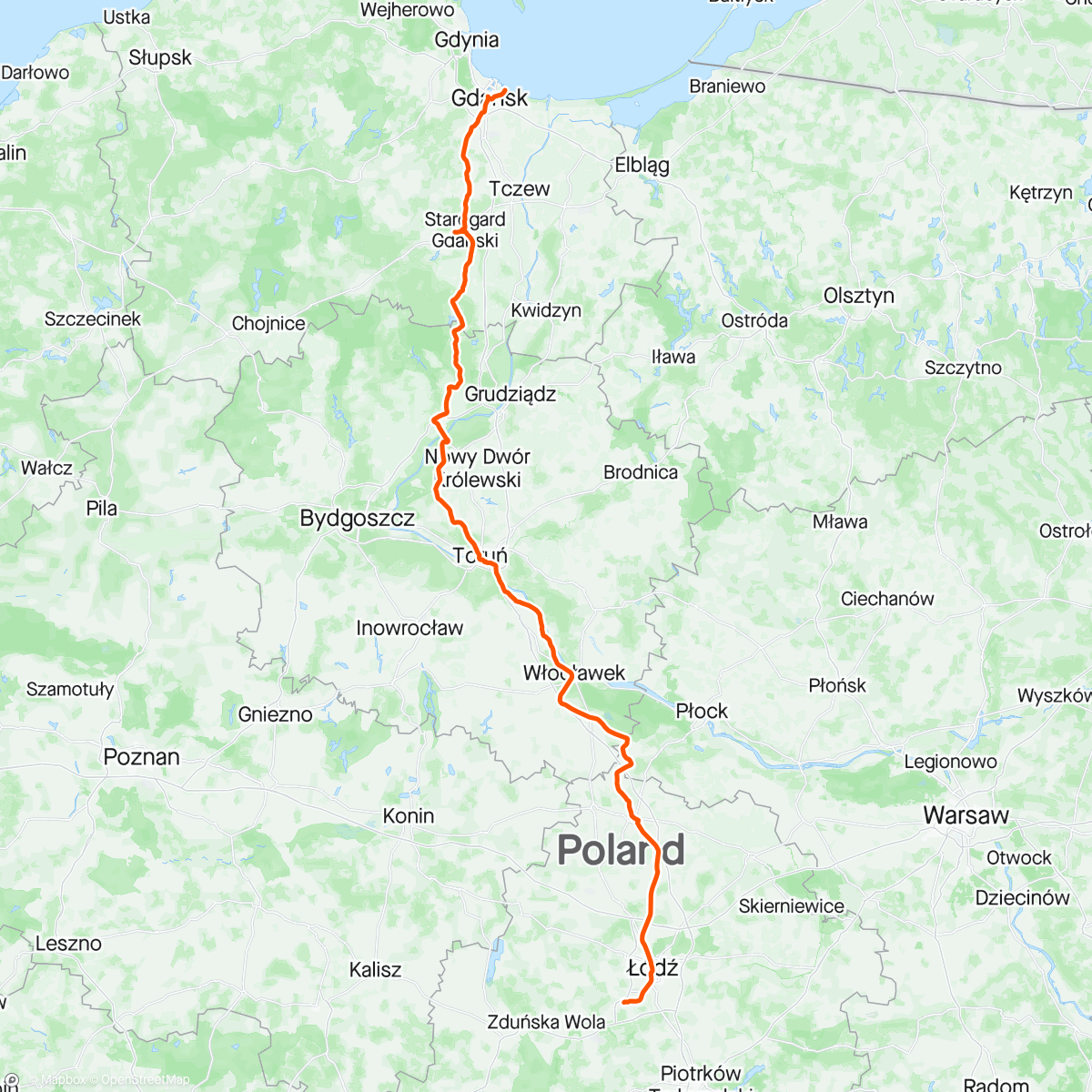 Map of the activity, Na ślub Gosi i Tomka