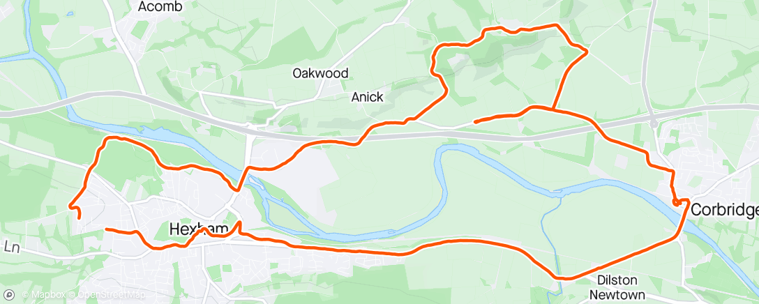 Map of the activity, So much flooding 😳 had to make a detour 🥵