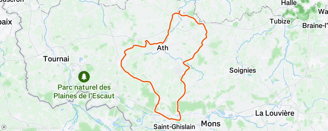 Map of the activity, Sortie vélo groupe B