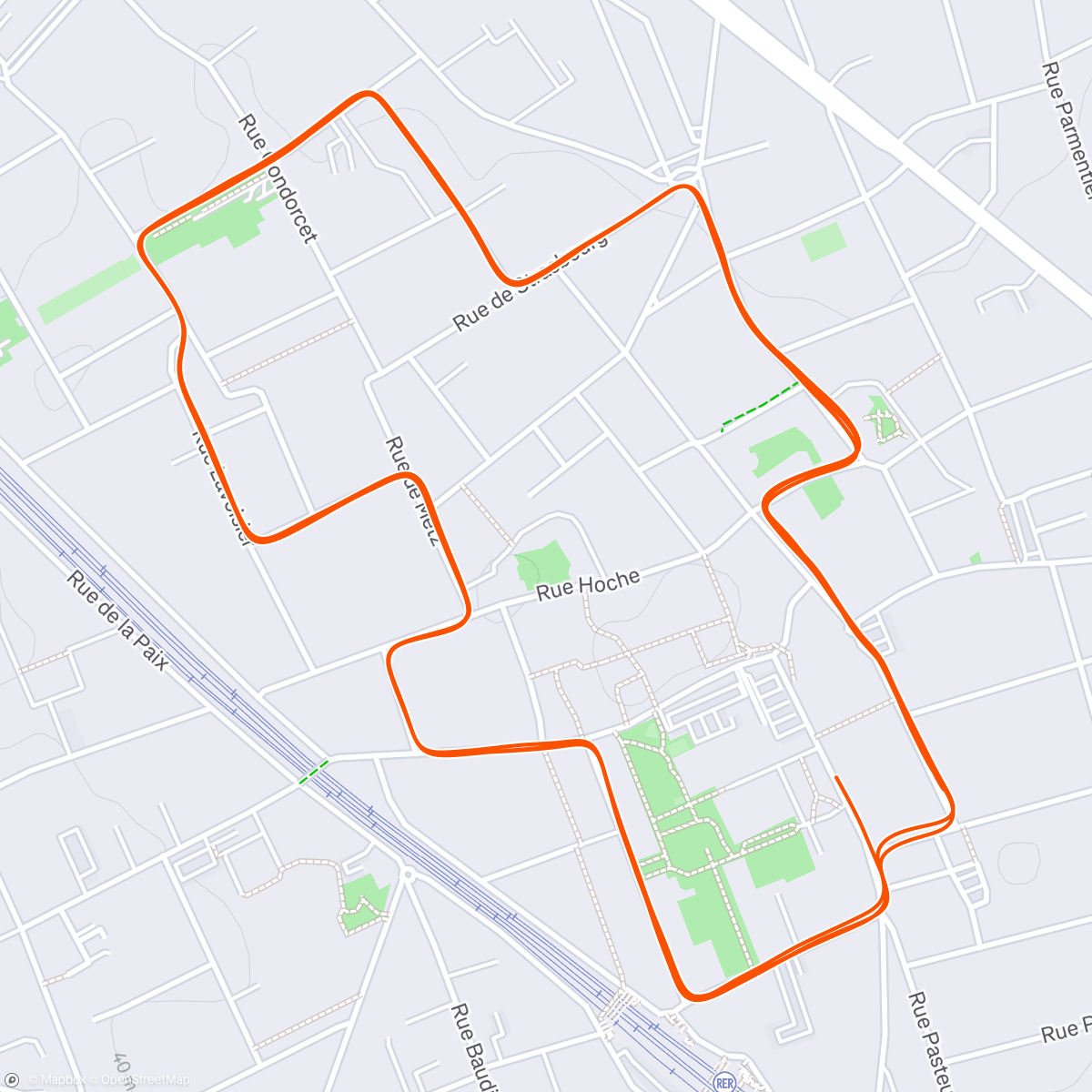 Map of the activity, 29min54 au 10K de la Corrida de Houilles ! 🧨🧨