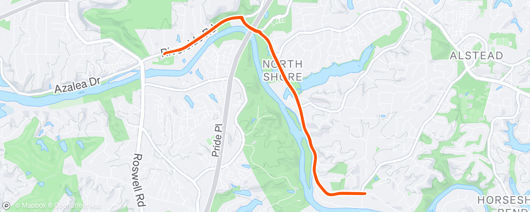 Map of the activity, Morning Ride